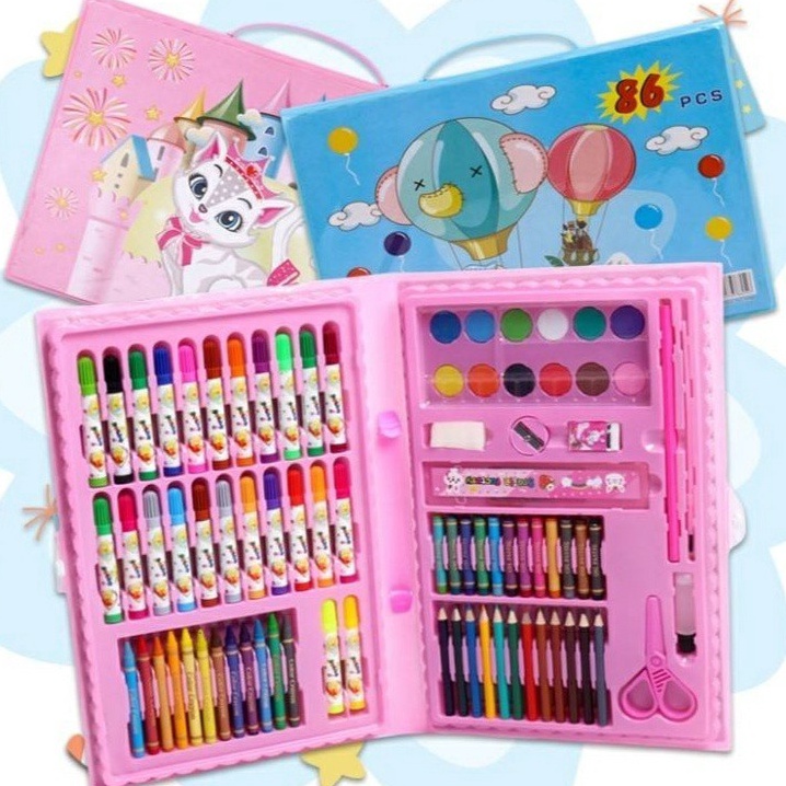 

Ready Baru Crayon Set 68pcs Krayon Mewarnai Anak 68pcs
