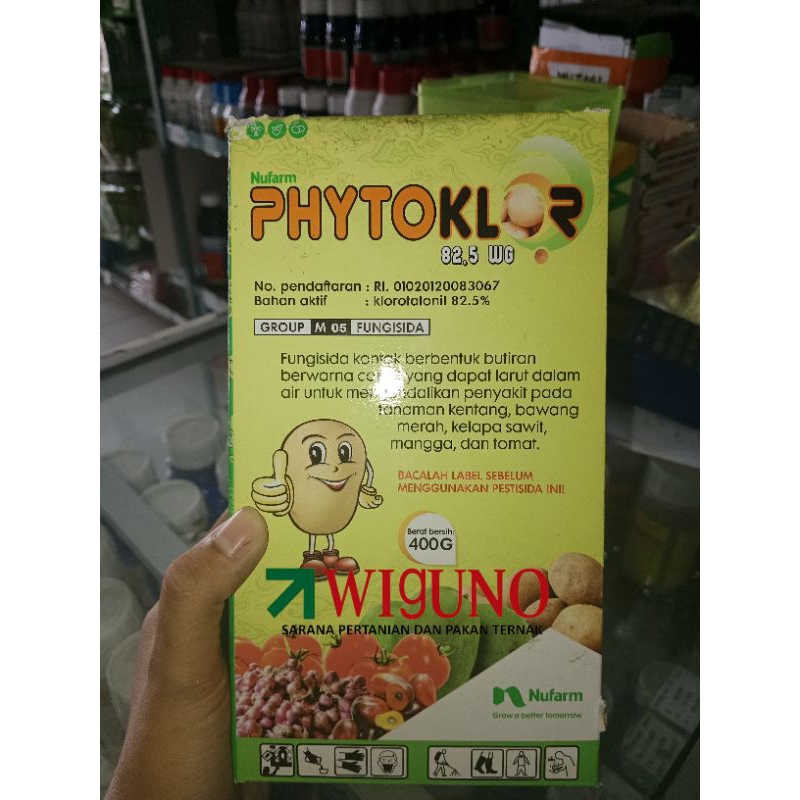 Fungisida Phytoklor 82.5 WG 400gr - mengendalikan penyakit tanaman kentang, bawang merah, kelapa saw