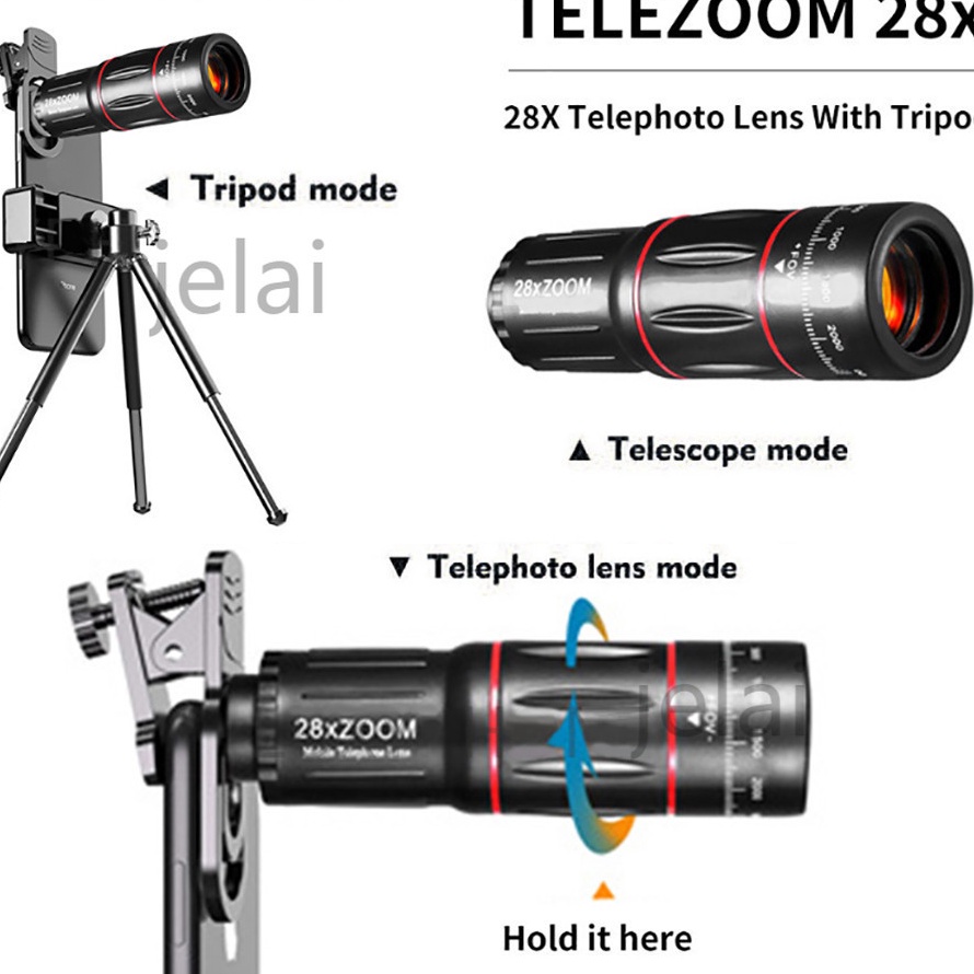 Lensa Apexel 28x Zoom Telezoom Apexel 18x25 Lens Kamera Hp Tele Zoom Apexel 28x Dengan Tri