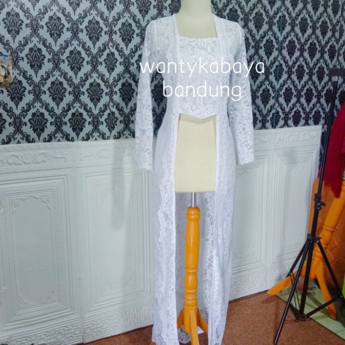 READY Kebaya Akad Modern KutubaruKebaya pengantinKebaya Akad Putih
