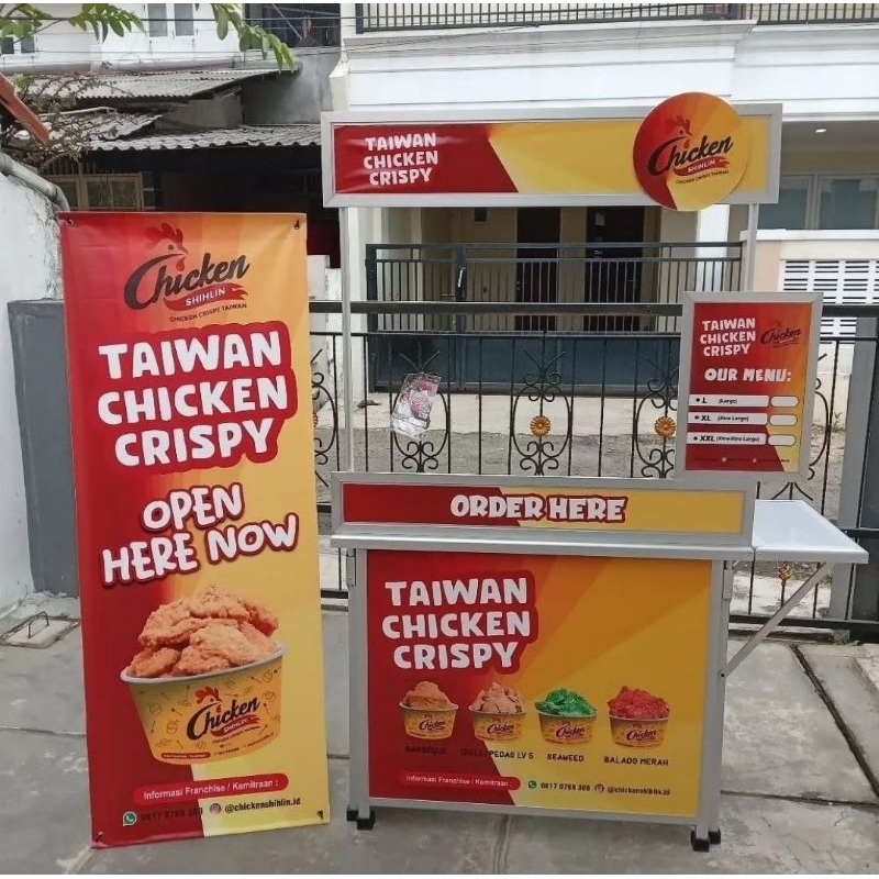 PAKET USAHA KOMPLIT FRANCHISE CHICKEN SHIHLIN SIAP JUALAN !