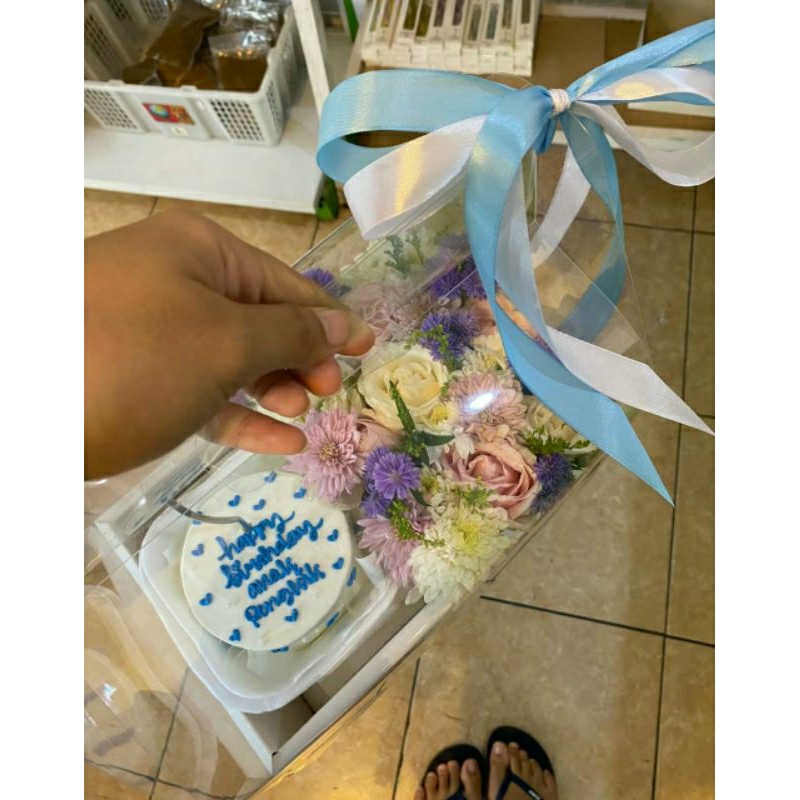 

flower cake box