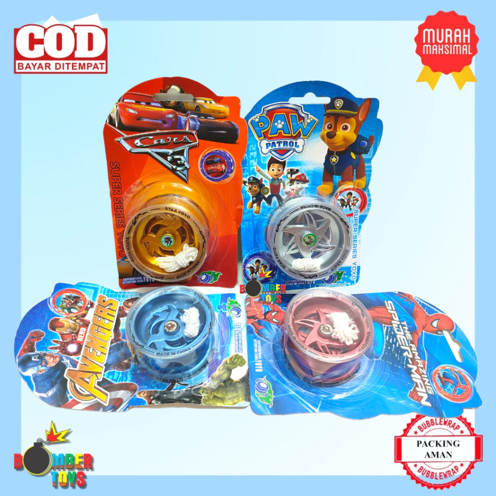Yoyo - Mainan Yoyo Tali / Maianan Super Yoyo / Mainan Star Yoyo / Mainan Yoyo Besi / Mainan Atraksi 