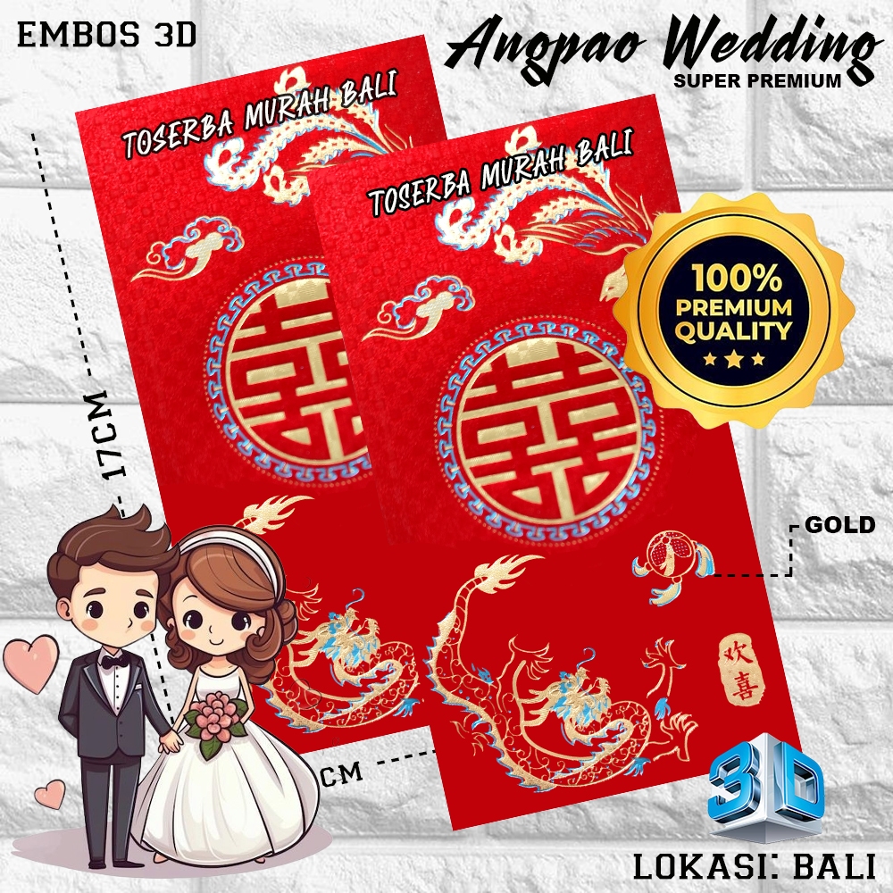 

KERTAS ANGPAO WEDDING RED GOLD GLITER 31 PREMIUM