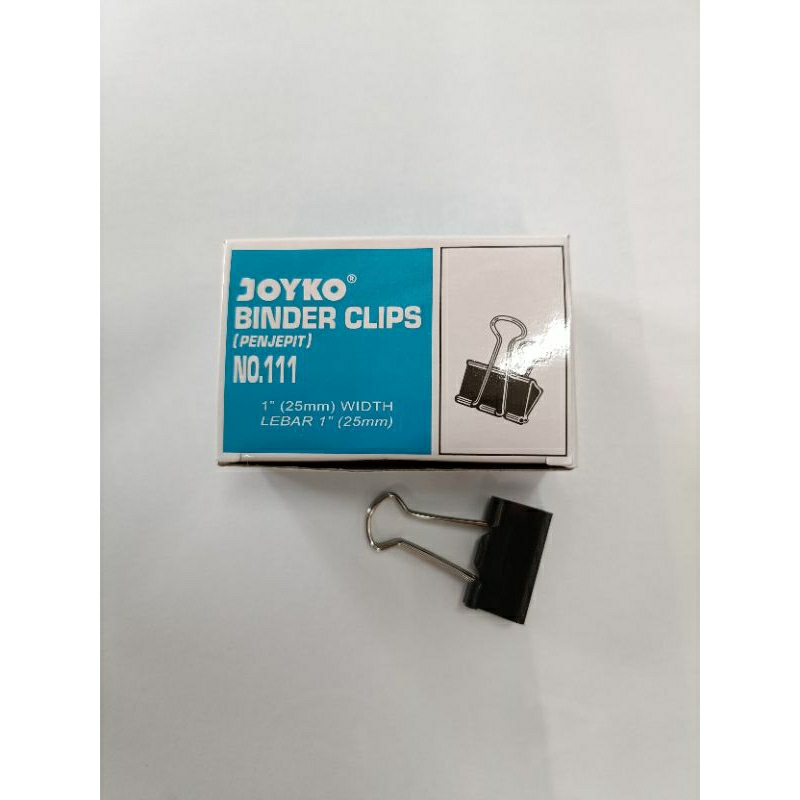 

PENJEPIT KERTAS/BINDER CLIP JOYKO 111 (ISI 12 PCS)