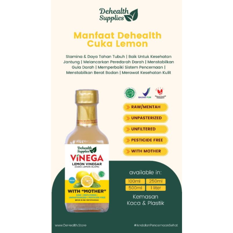 

Cuka Apel Lemon Nanas/250ml/Botol Plastik