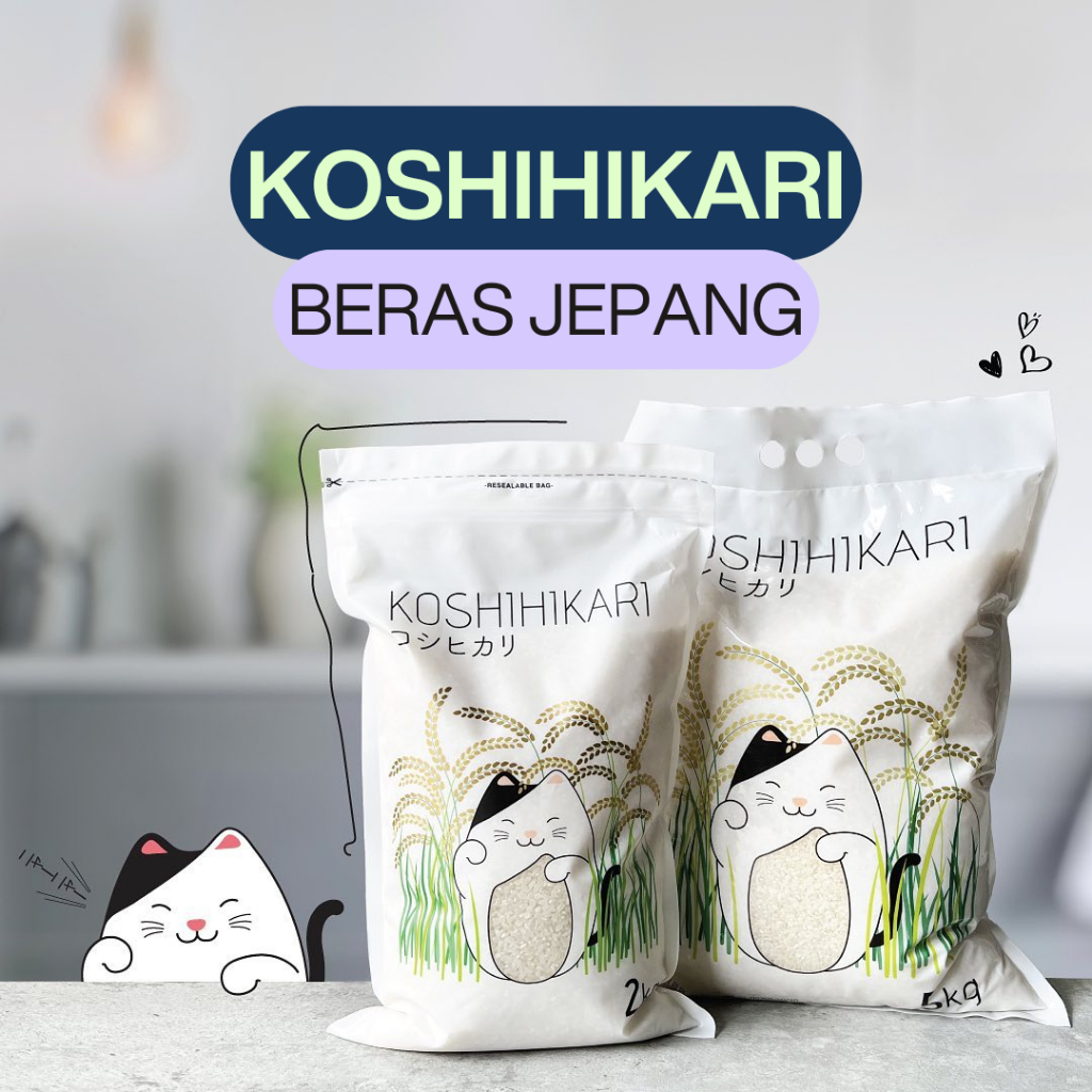 

KOSHIHIKARI BERAS JEPANG 5KG - BERAS ORGANIK