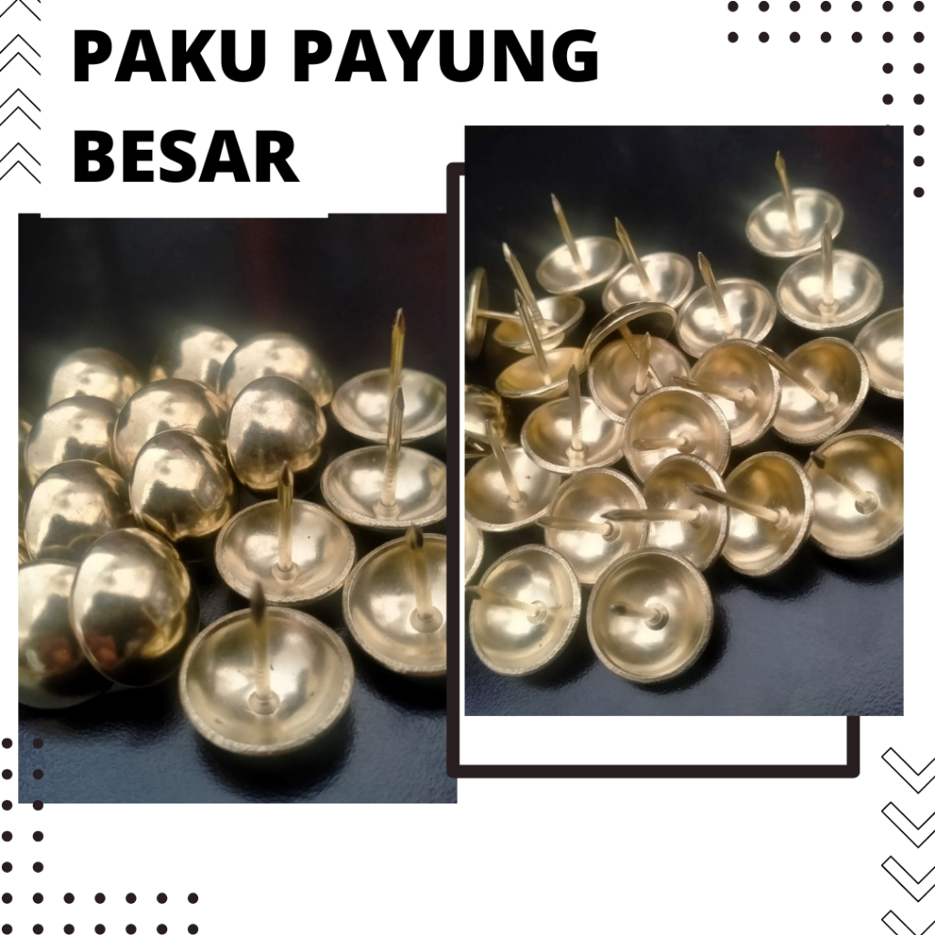 Paku Payung Emas Besar I Paku Payung I Paku Jaguar I Paku Payung Sofa dan Kursi Jaguar