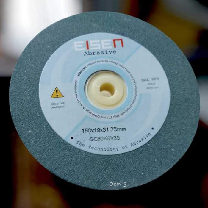 Batu gerinda batu asah batu widia 6 inch Hijau Green  tebal 3/4 inch / 19 mm untuk mesin gerinda dud