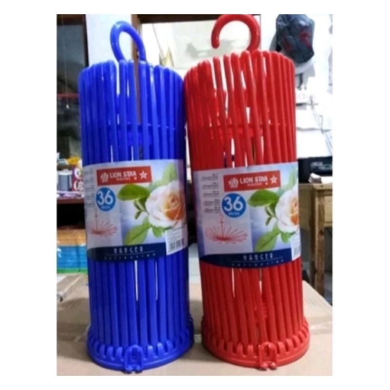 Folding Hanger lion star 36stick / Gantungan Baju Plastik Lion star / Gantungan Baju Bayi Lion Star 