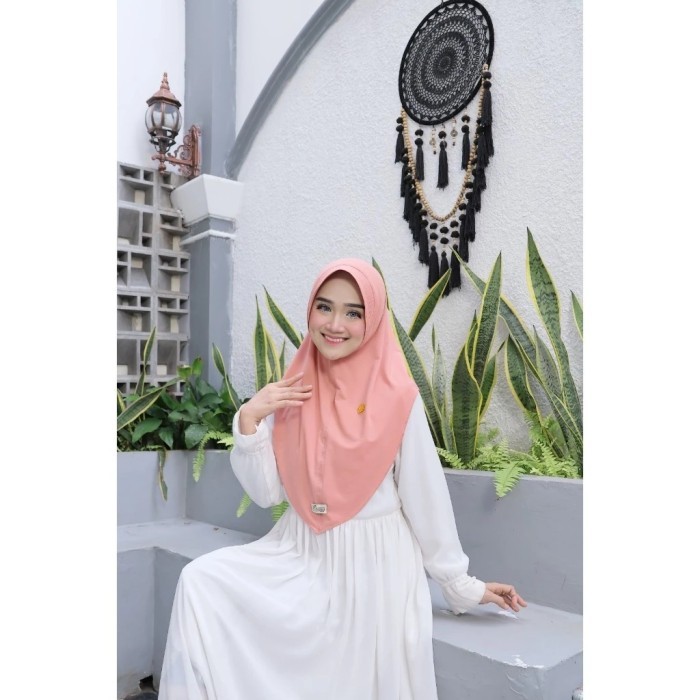 Jilbab Alina Hijab Bergo Instan Dewasa Kualitas Premium Jersey Super Alzea Syari - Muslim - Kerudung