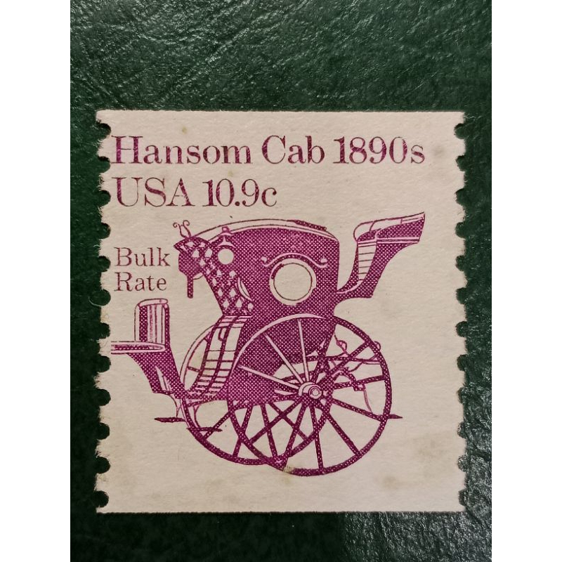 

Prangko USA 10.9 Cents Hansom cab 1890s Tahun 1982 UN USED