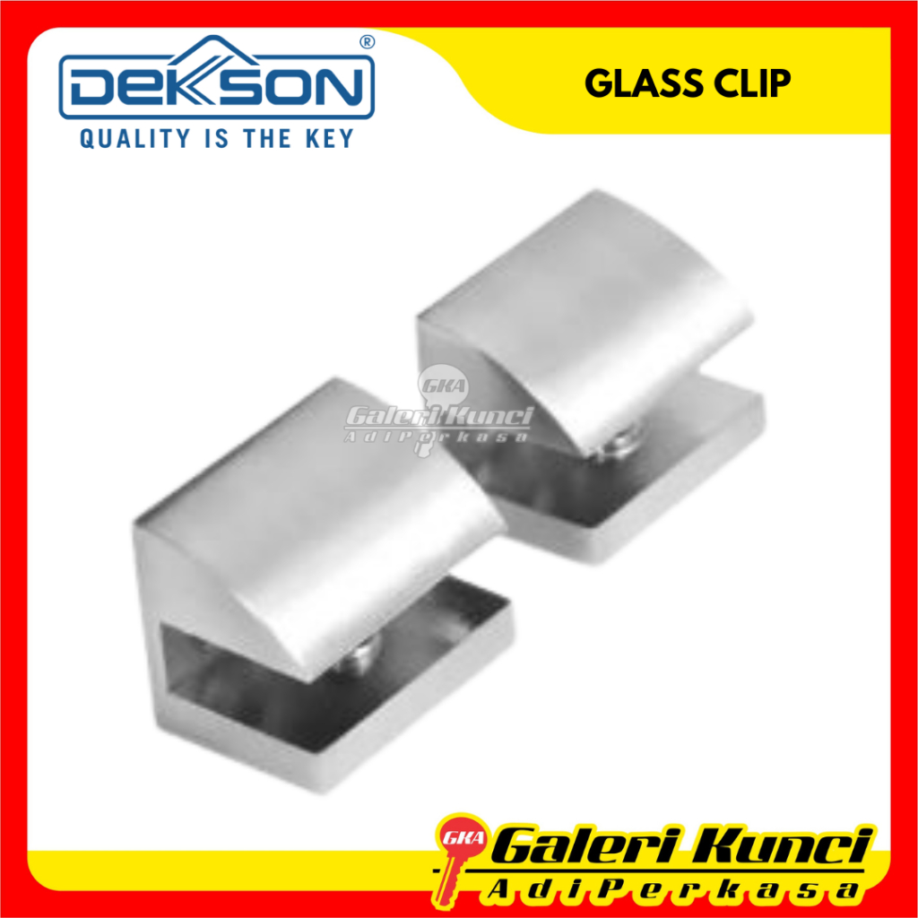 Glass Clip Dekson Dekkson GC D009 SN Jepit Kaca Konektor Kaca