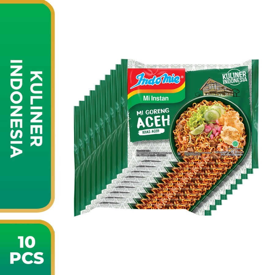 

[ Paket Isi 10 ] Indomie Mi Instan Mie Goreng Aceh 90g
