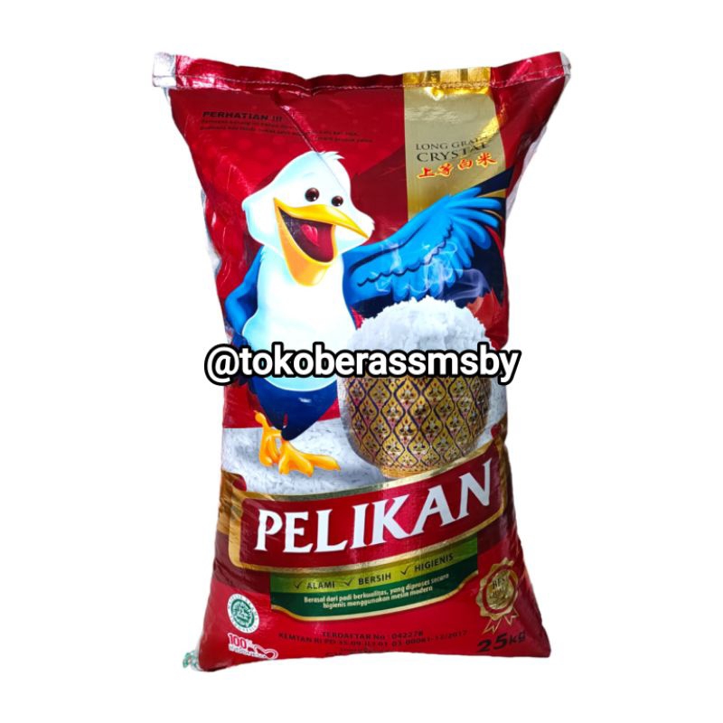 

Beras Pelikan 25 Kg PREMIUM