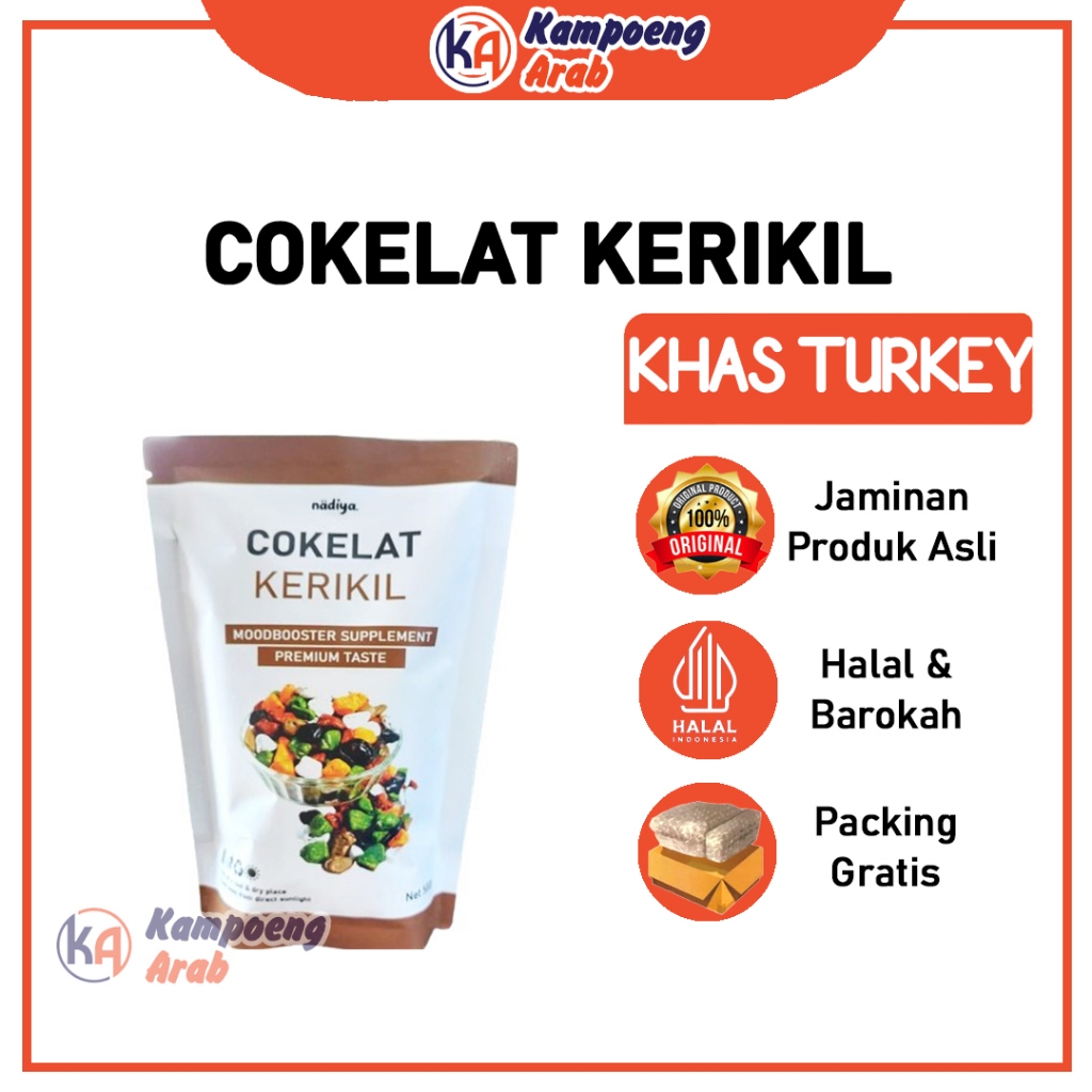 

Nadiya Cokelat Kerikil 500Gr Kualitas Premium Asli Turki Oleh Oleh Haji Umroh Moodbooster Camilan