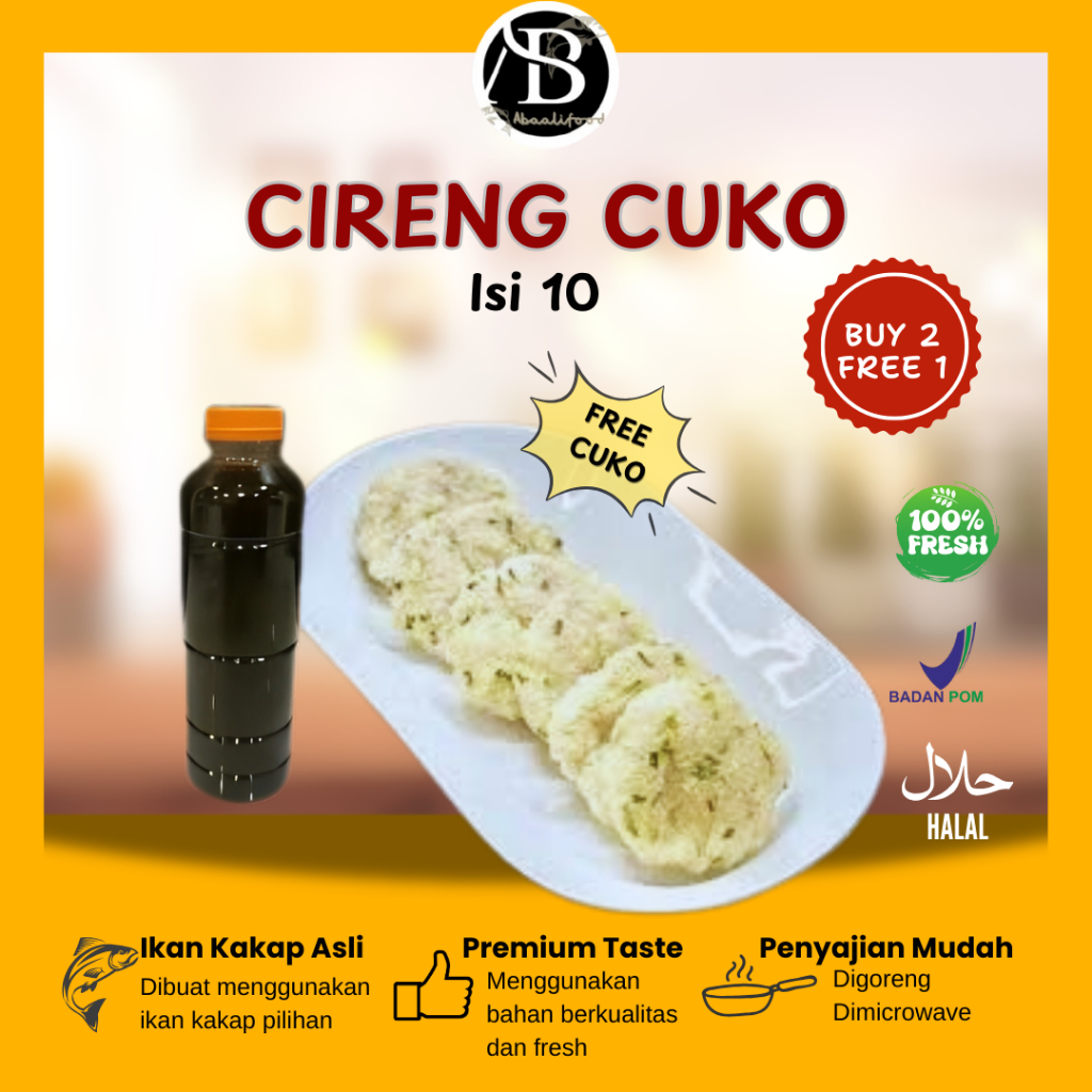 

PROMO BELI 2 GRATIS 1 Cireng Bumbu Cuko Asli Palembang Mpek-mpek mix Ikan Tenggiri frozen Empek-Empek Premium Asli Jogja paket isi 10