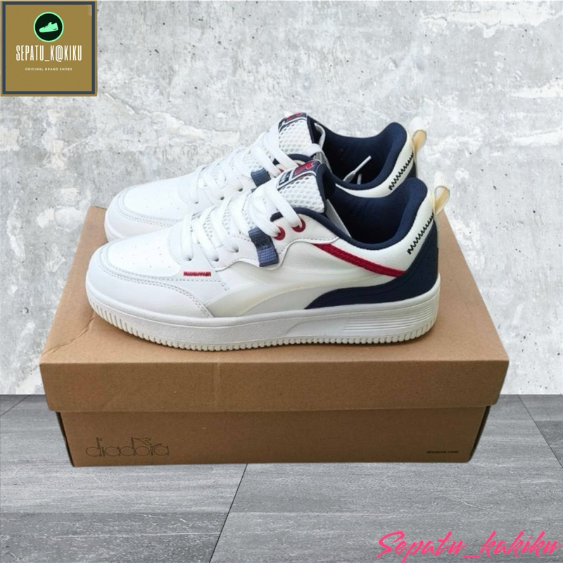Sepatu Sneakers Diadora Herlin "White/Navy"