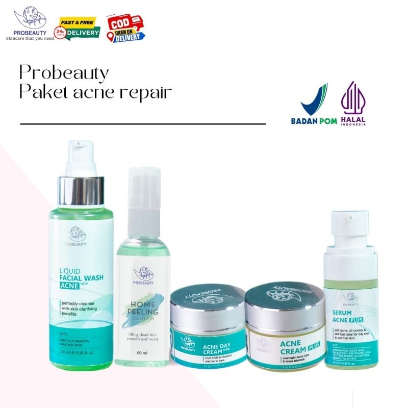 PAKET ACNE REPAIR PROBEAUTY || SKINCARE TERBAIK || SKINCARE VIRAL AMAN UNTUK BUMIL DAN BUSUI