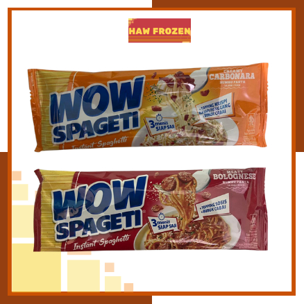 

SPAGHETI WOW CARBONARA & BOLOGNESE