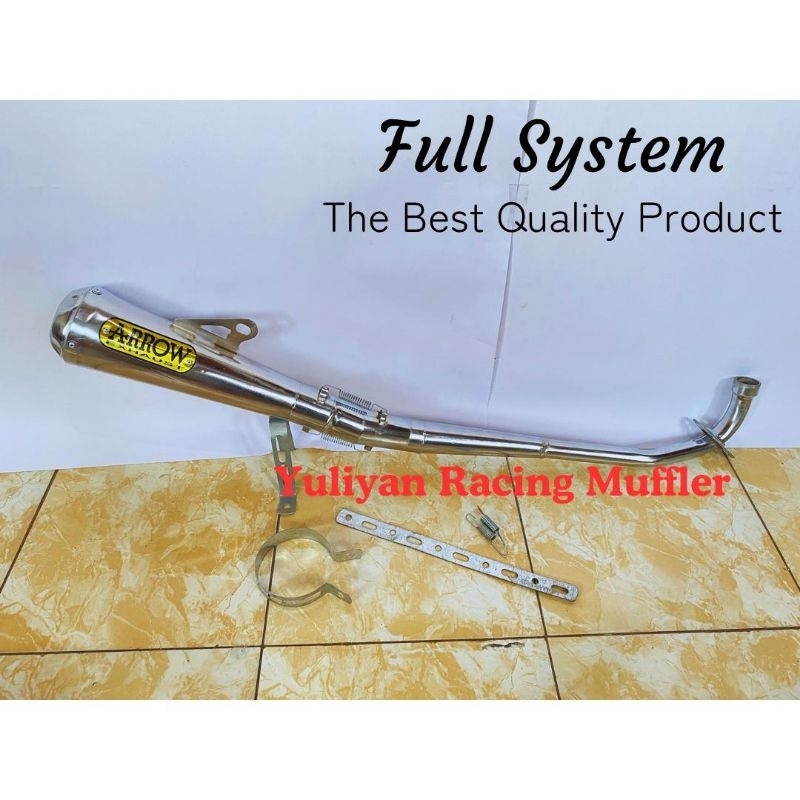 Knalpot Racing Arrow Exshaust All Varian Type Motor Bebek Supra Lama, Supra Fit, Supra X 125, Karism