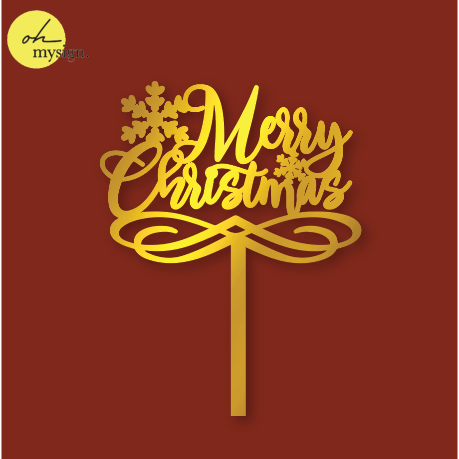 

Cake Topper Akrilik Mirror Natal Christmas Merry Christmas Acrylic Hiasan Kue Hampers Tusukan Kue Hampers