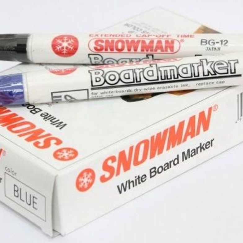 

KODE E97Z Spidol Whiteboard Snowman Original BG12 hitam per lusin Free 1pcs Free Gift