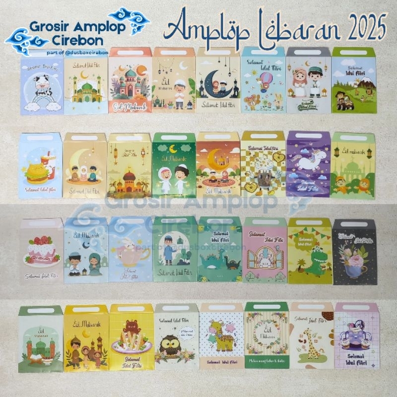 

Amplop Lebaran Kecil isi 10 pcs Premium 120 Gsm Art Paper Glossy muat uang dilipat