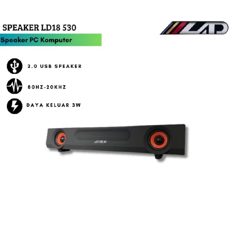 SPEAKER PC KOMPUTER MULTIMEDIA USB LAD LD 530