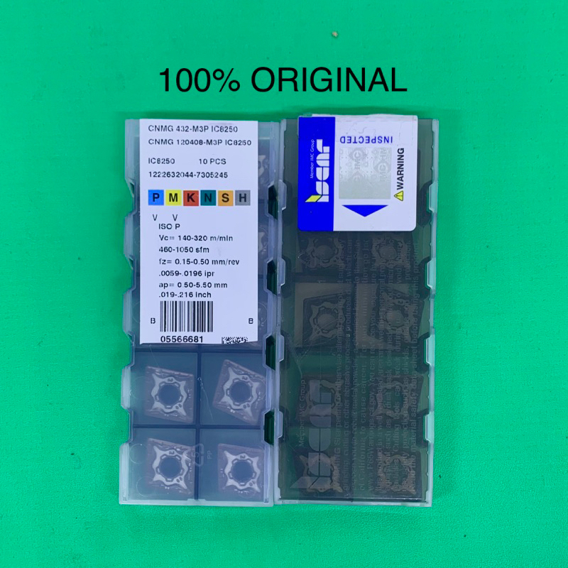 Insert CNMG 120408 merk Iscar baru original..CNMG 12 04 08