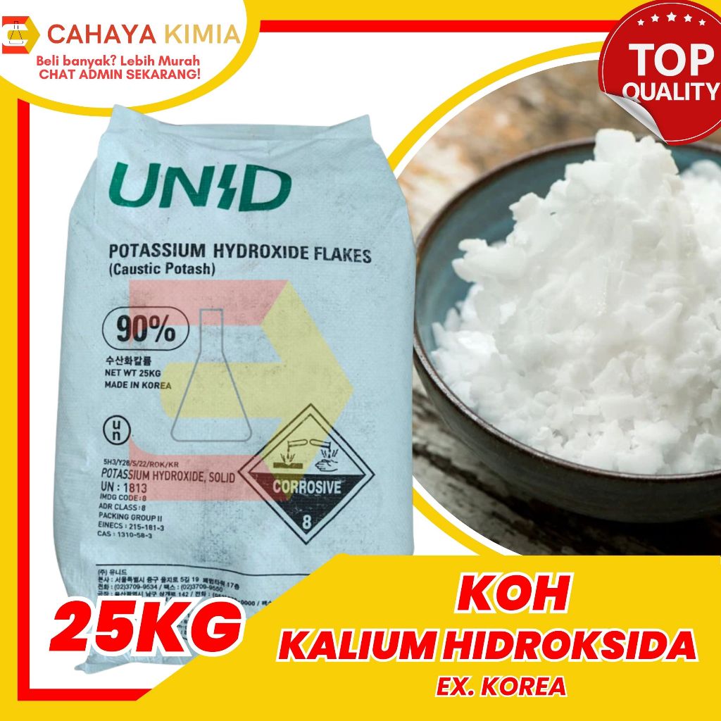 KOH 25KG / KOH EX. UNID KOREA / KOH FLAKES