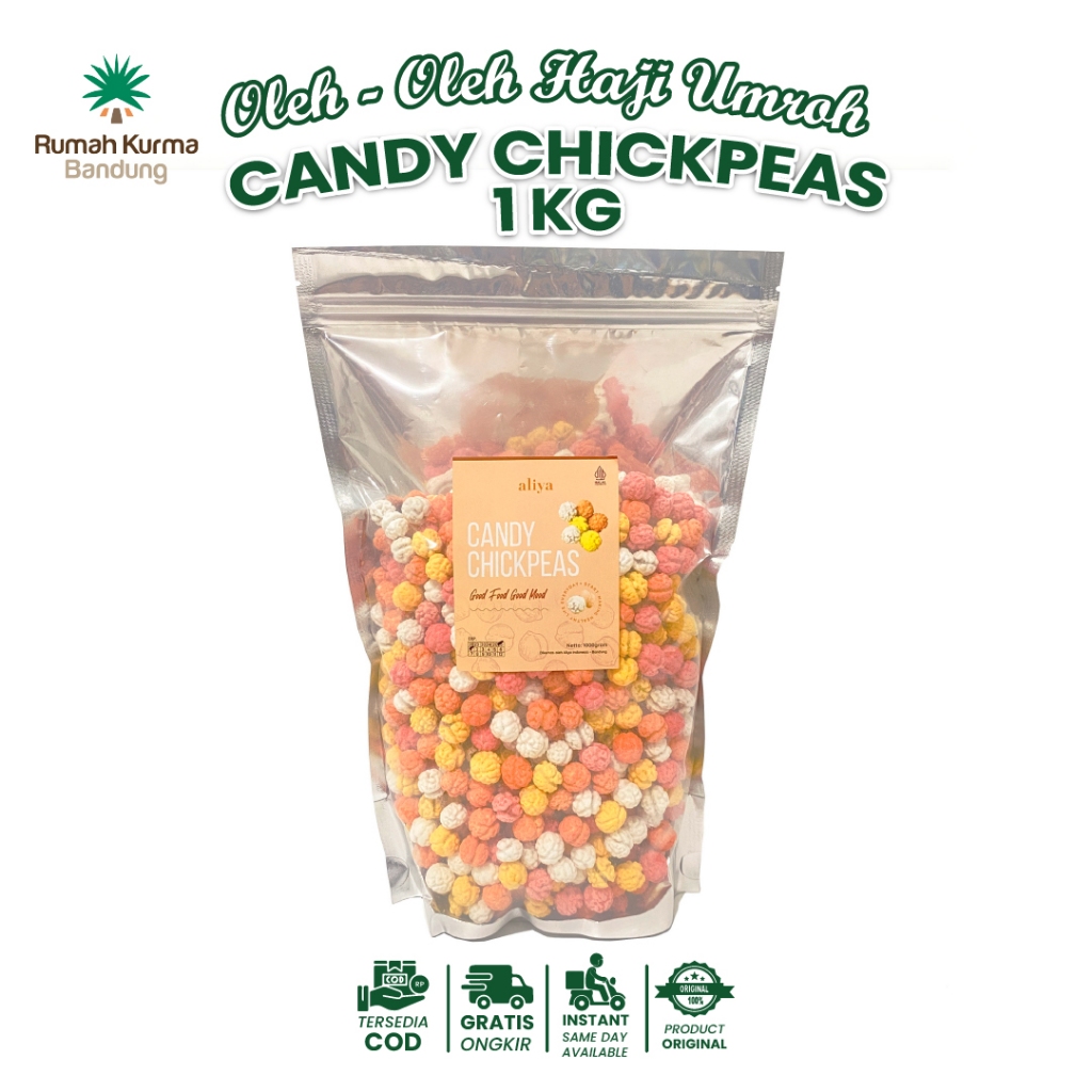 

Permen Kacang Arab Cemilan Kacang Arab Manis Oleh-Oleh Haji Umroh Murah