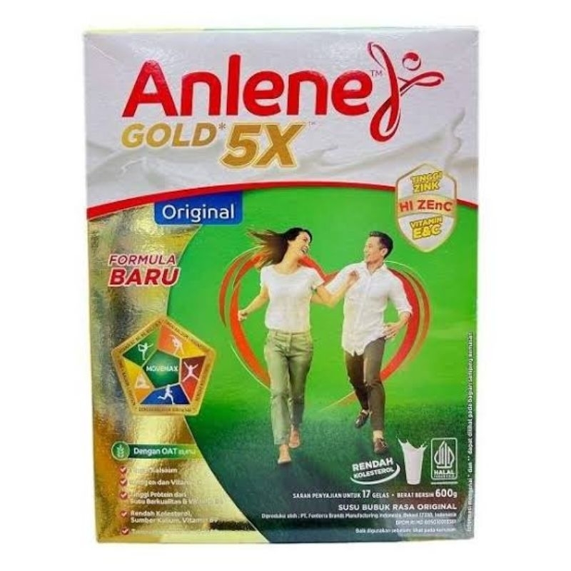 

SUSU ANLENE GOLD 5X ORIGINAL 600GR