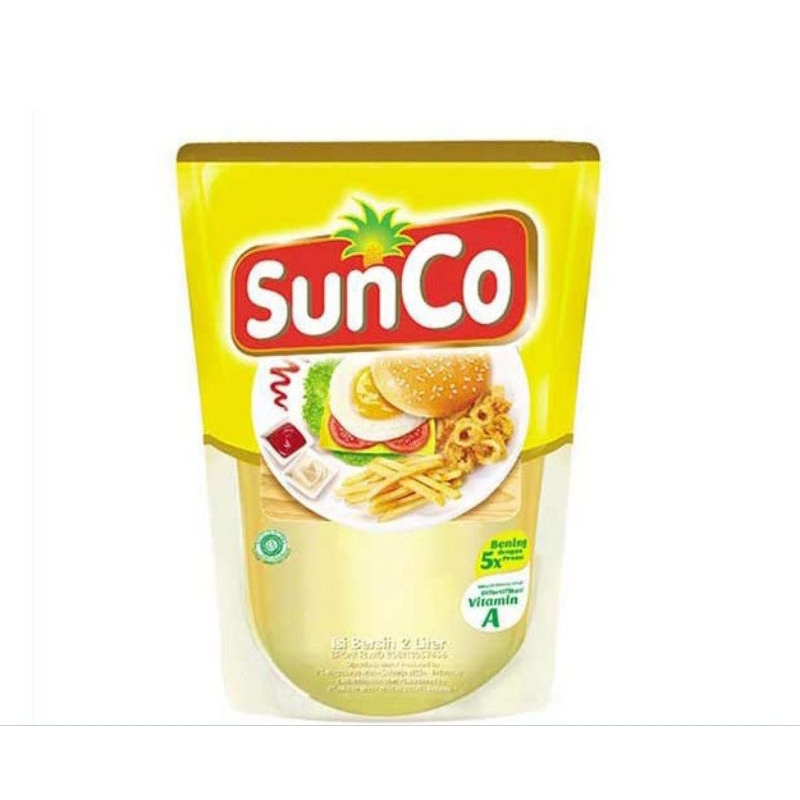 

Minyak goreng SUNCO kemasan refill 1 - 2 Liter