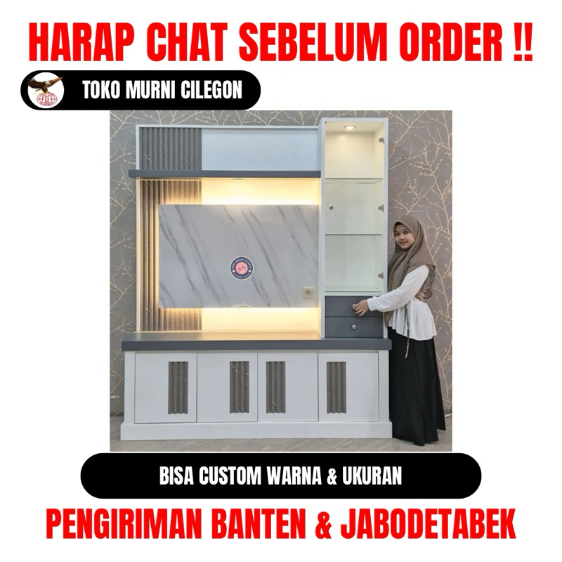 Bufet Tv Jasmine Led (free ongkir cilegon serang kota)