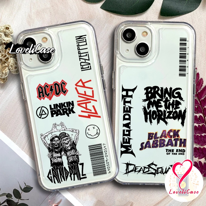 Case Band Metal Viral Untuk Samsung S23 FE ULTRA 5G M14 15 20 21 23 30S 31 32 33 51 NOTE 8 9 10 PLUS