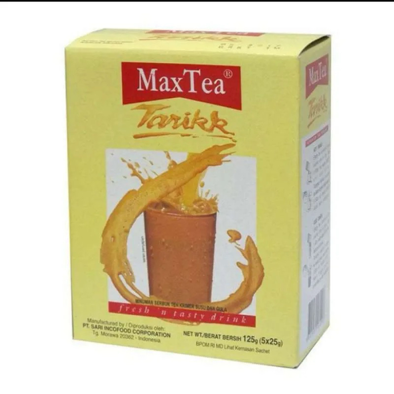 

MAX TEA TARIKK isi 5 SACHET 25gr