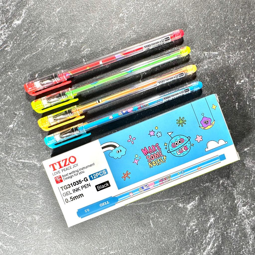 (PAK) BOLPOINT GEL TIZO TG31035-G / Pulpen Tizo TG31035-G