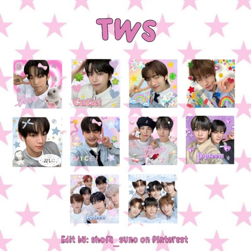 

STICKER KPOP DECO EDIT K-POP [ISI 30] CUTE FREEBIES TWS