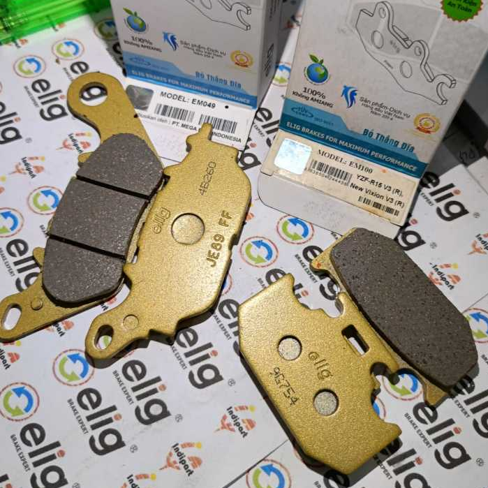Elig Yamaha YZF R15 V3 Kampas Rem Depan Belakang Ceramik Original