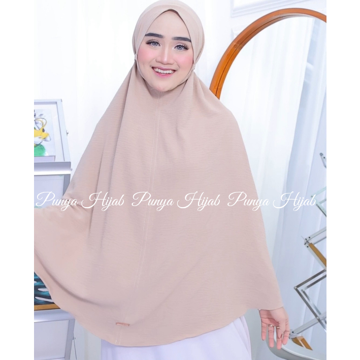 Hijab Khimar Crinkle Jumbo Non Pet XXXL
