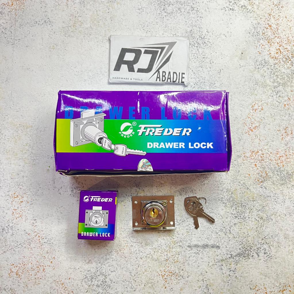 Kunci Laci Loker Lemari Putih Kecil 16mm FREDER 201