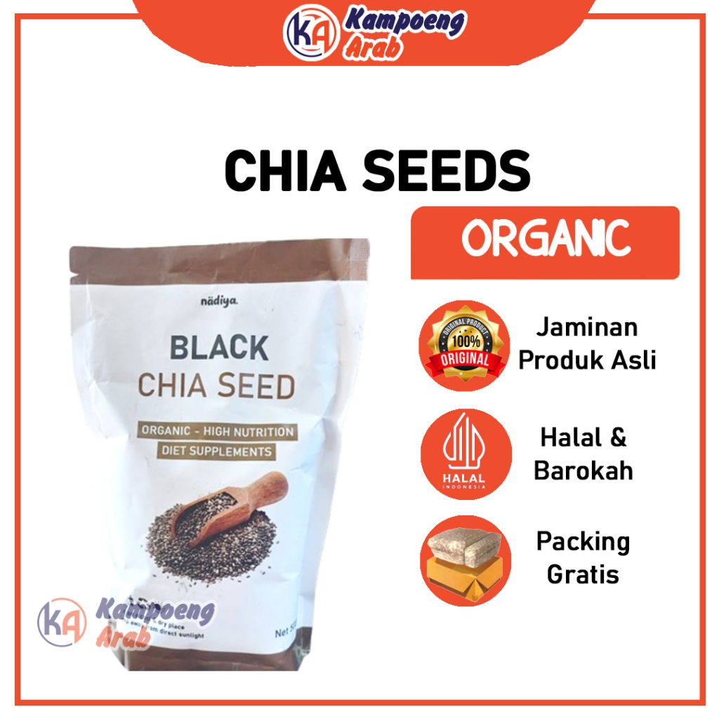 

Nadiya Chia Seed Premium 500gr Asli Paraguay Kualitas Terbaik Untuk Diet Efektif Keto Detox Sarapan