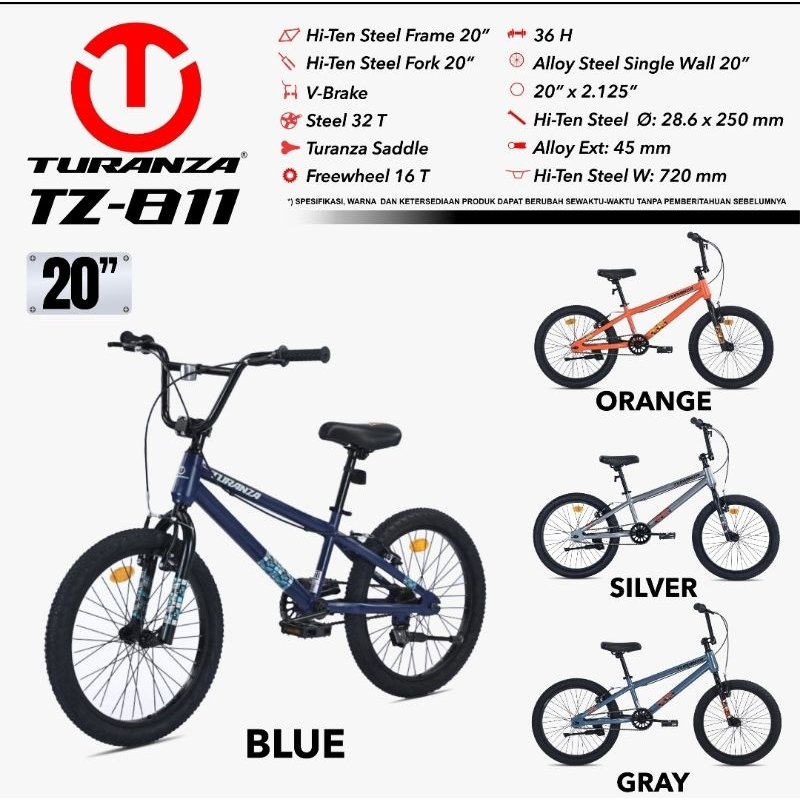 Sepeda BMX 20 Turanza TZ 811 812