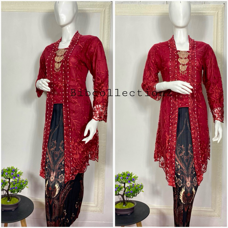 kebaya modern/kebaya tile/kebaya kutubaru payet/kebaya hitam kutubaru/kebaya wisuda