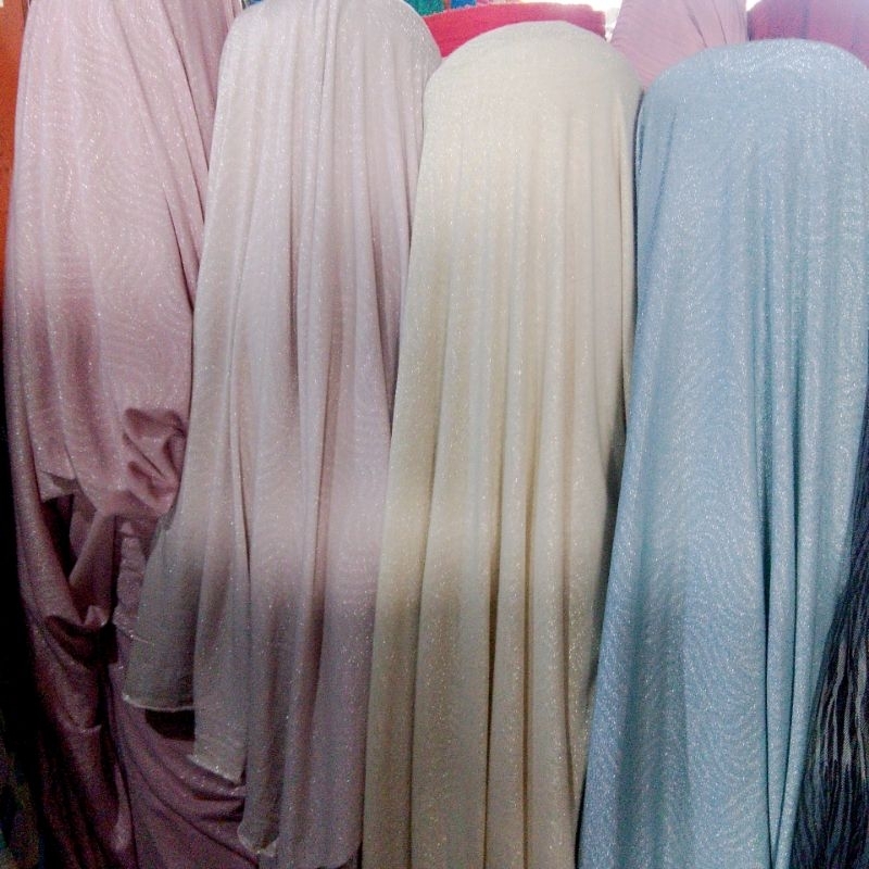 kain kaos Glitter premium // kain kaos Stretch // kain kaos meteran // harga persetengah meter