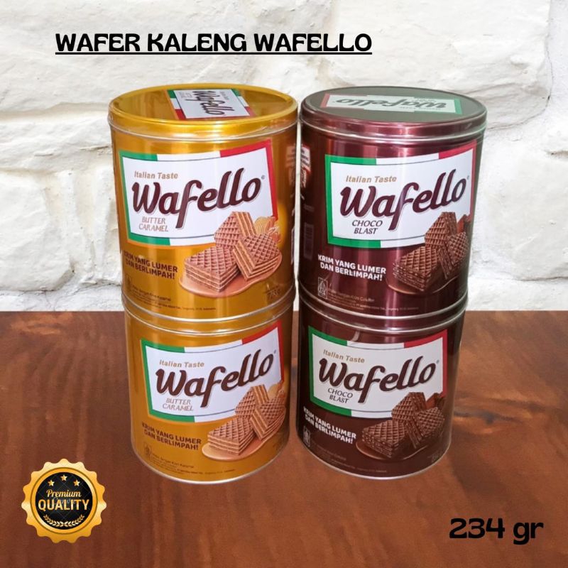 

Wafer Kaleng Chocolate Dan Butter Caramel Krim Lumer Dan Tebal