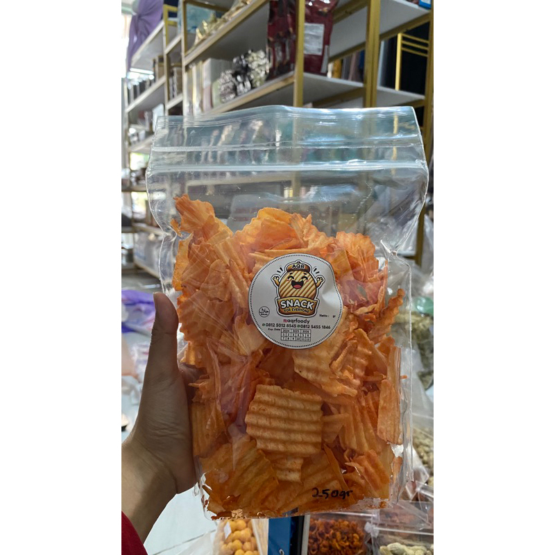 

snack keripik singkong balado enak gurih 250gr