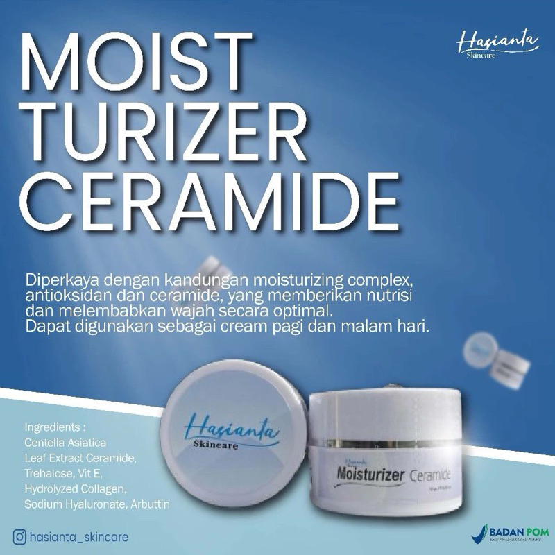 mosturizer ceramide hasianta skincare