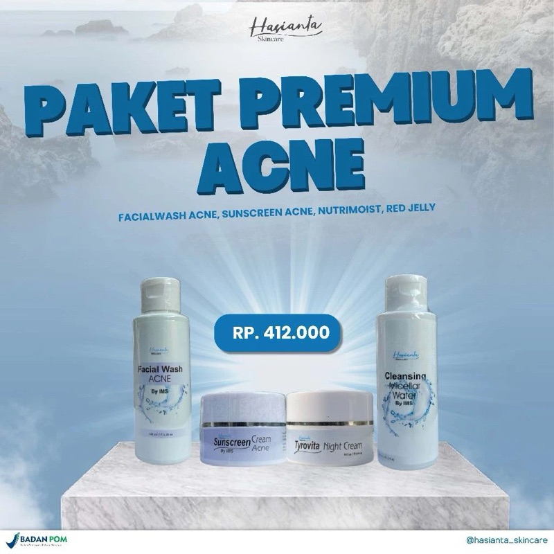paket trivita hasianta skincare/paket acne